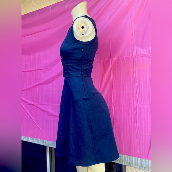 Max Studio Midnight Blue Midi Dress XS NWT - Picture 2 of 16